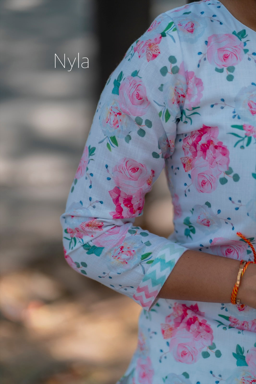 NY 421 Elegant cotton Kurti with 3/4th sleeves