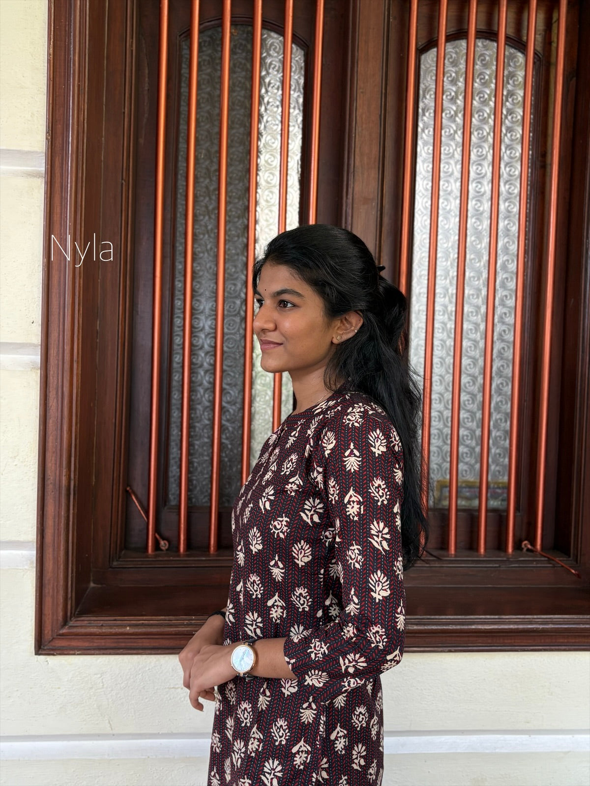 NY 426 Elegant Pure cotton Kurti with 3/4th sleeves