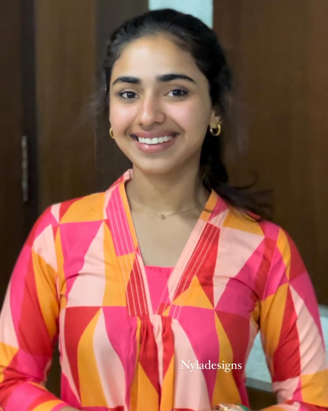 NY 418 Elegant Rayon A-line maxi with 3/4th sleeves