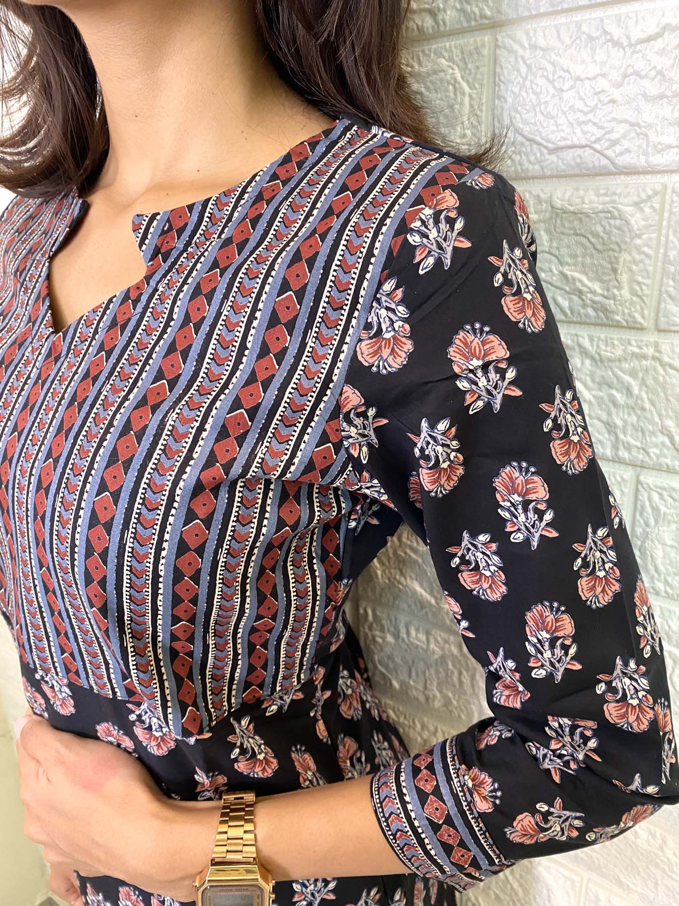 Elegant Pure Cotton with 3/4th sleeves