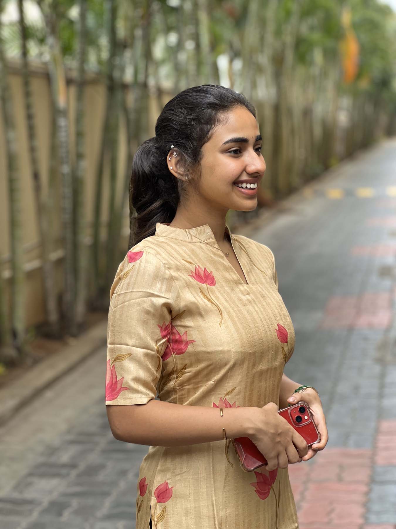 Elegant Kurti with elbow sleeves