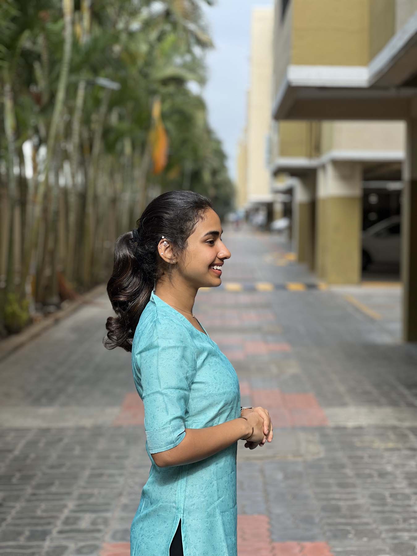 Elegant kurti with elbow sleeves