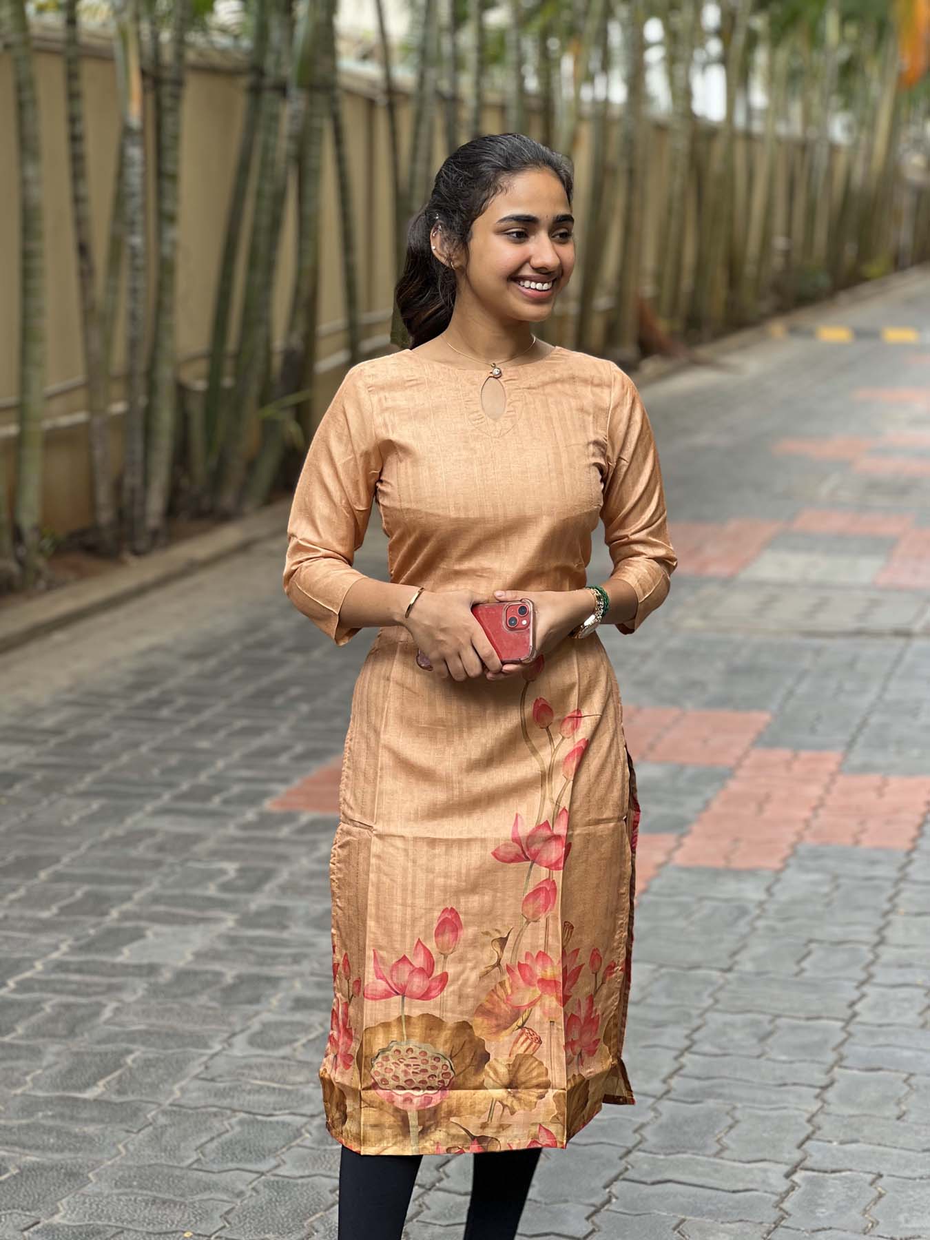 Elegant Kurti with 3/4th sleeves