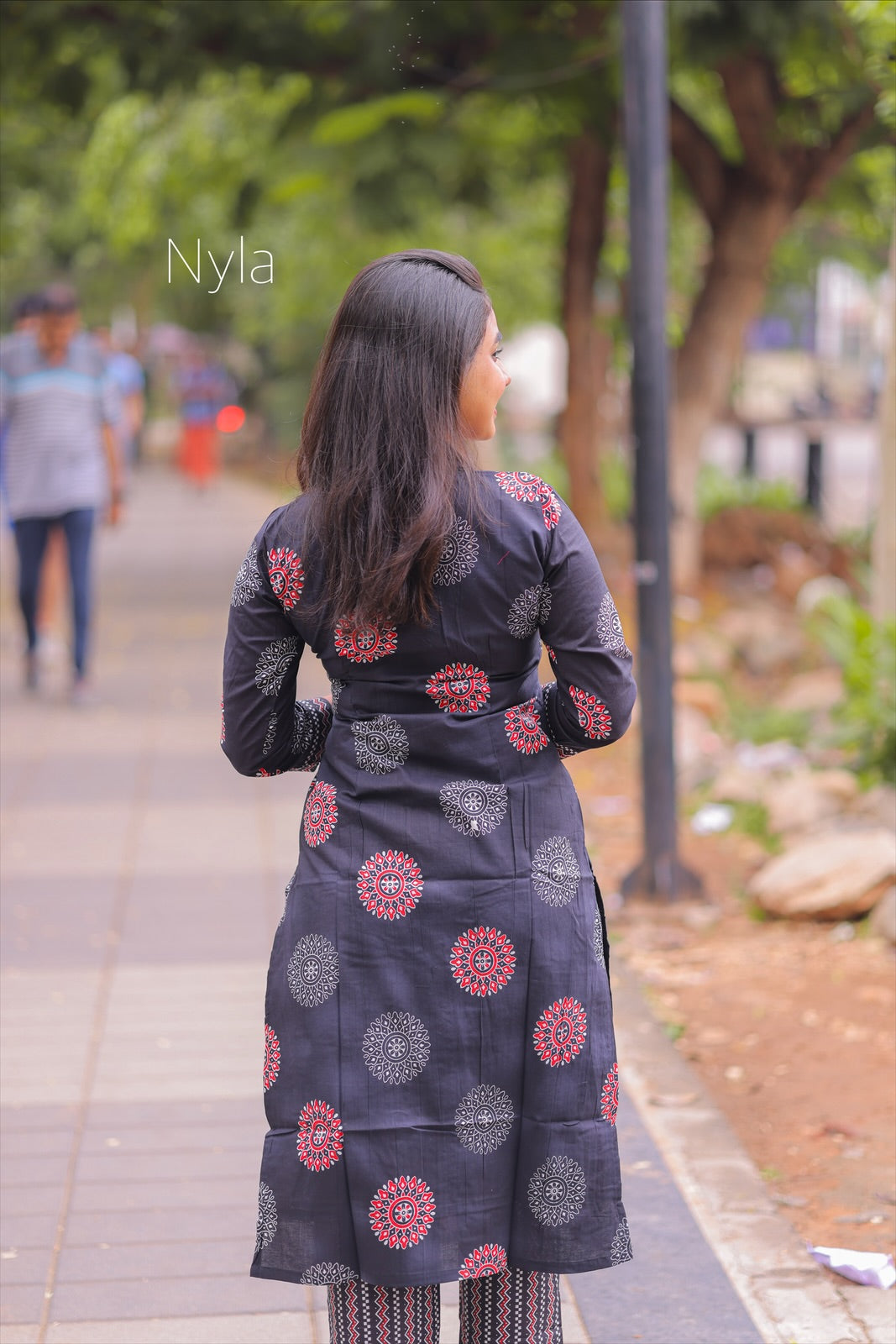 Elegant cotton Kurti with 3/4th sleeves