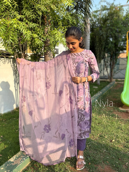 Ny 443 Elegant Cotton  Kurti with 3/4th sleeves