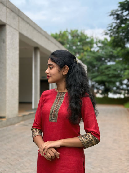 NY 522 Elegant Pashmina kurti with 3/4th sleeves