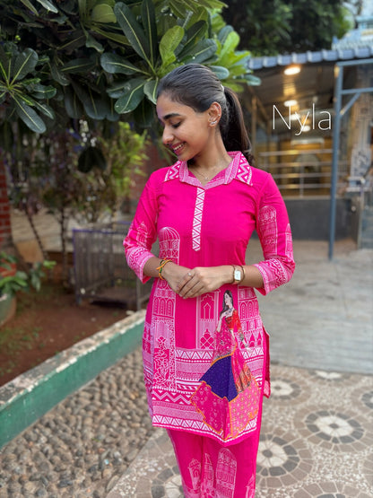 NY 423 Elegant Muslin Co-ords with 3/4th sleeves