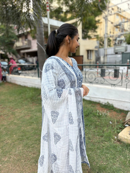 Ny 439 Elegant Cotton  Kurti with 3/4th sleeves