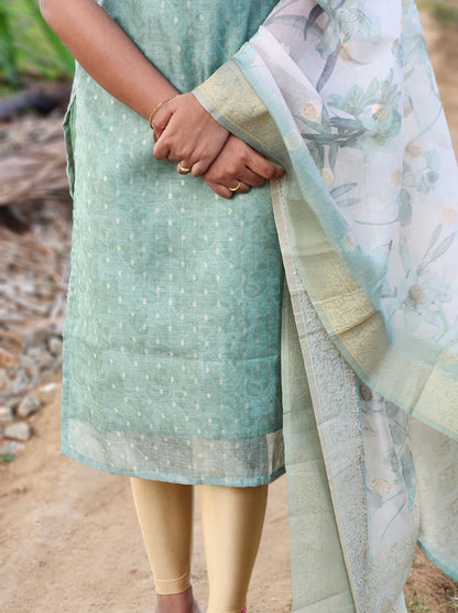 NY 507 Elegant Chanderi kurti with elbow sleeves