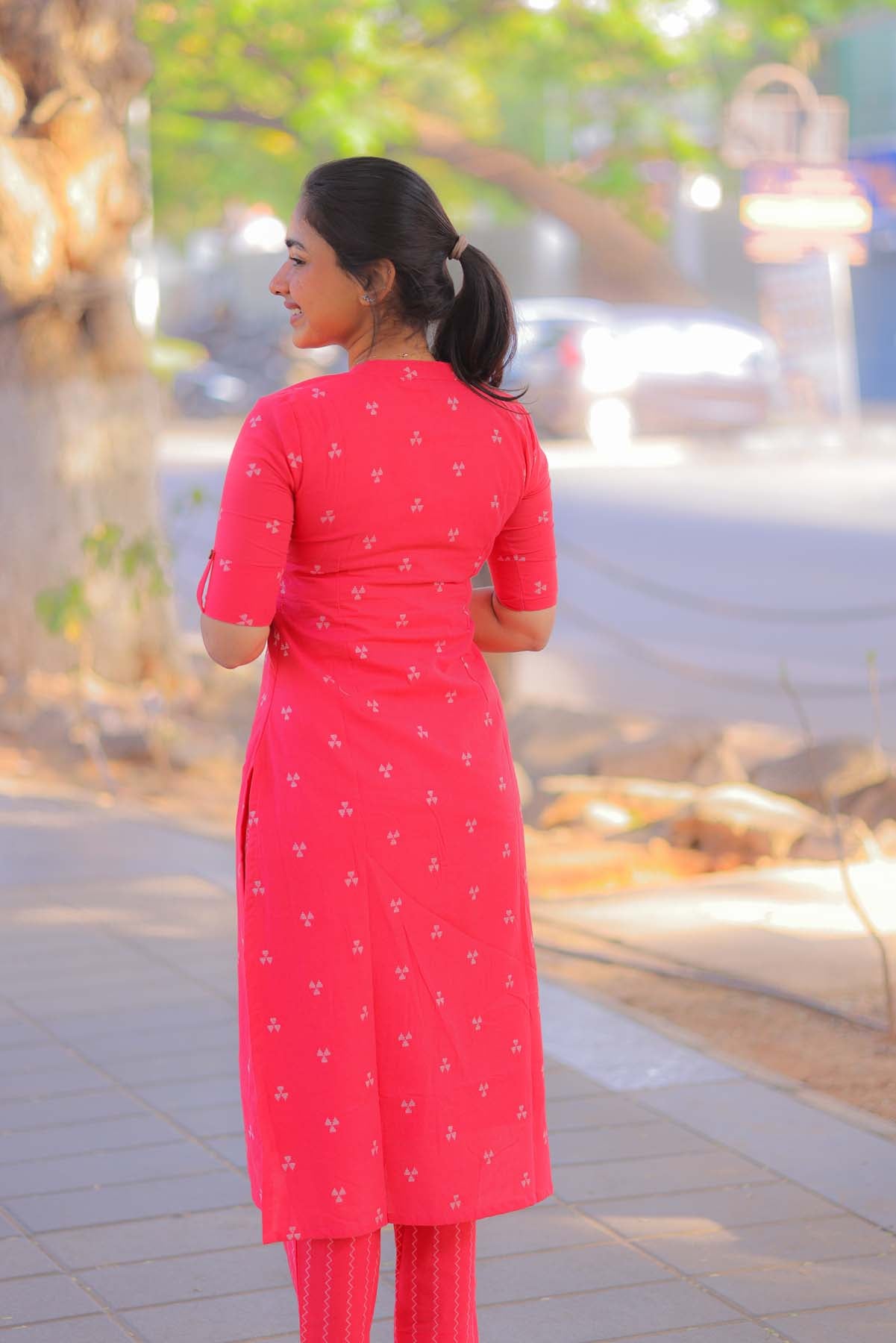 Elegant Pure Cotton Co-ords set with elbow sleeves