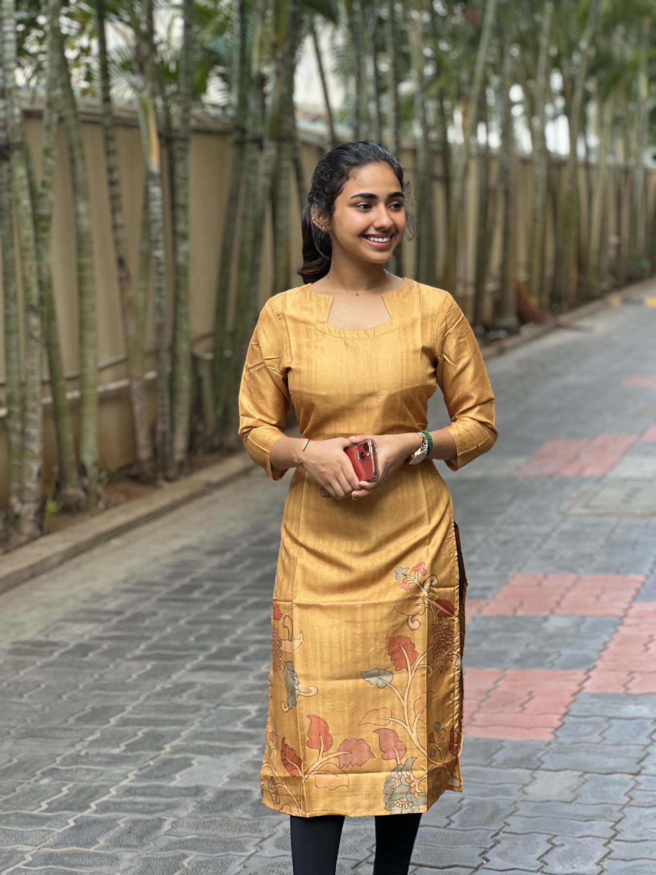 Elegant Kurti with 3/4th sleeves