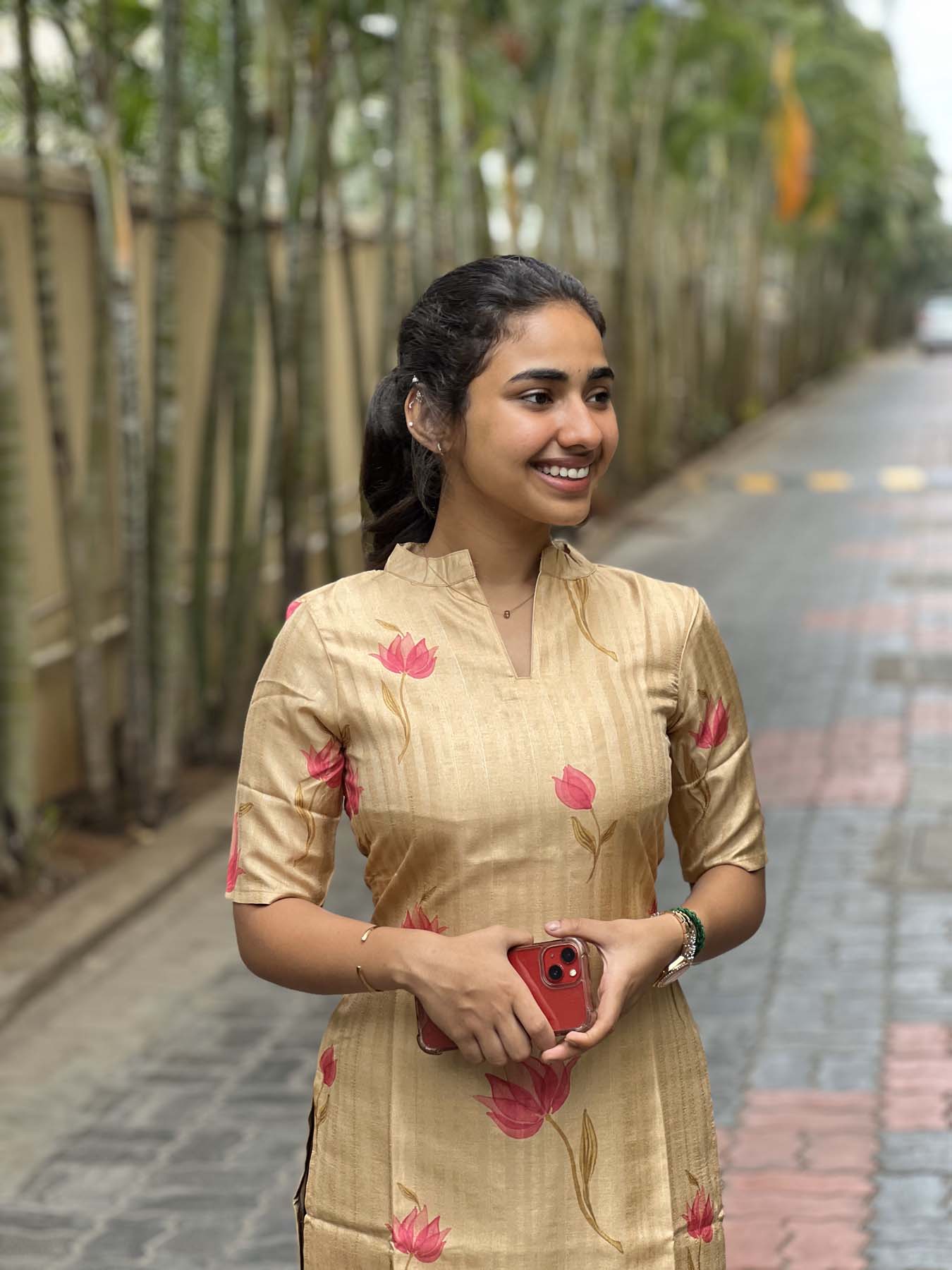 Elegant Kurti with elbow sleeves