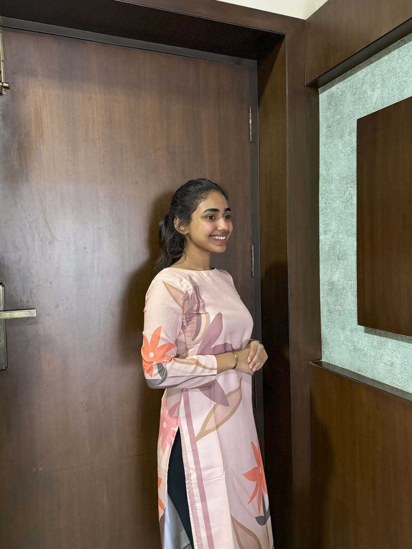 Elegant kurti with 3/4th sleeves