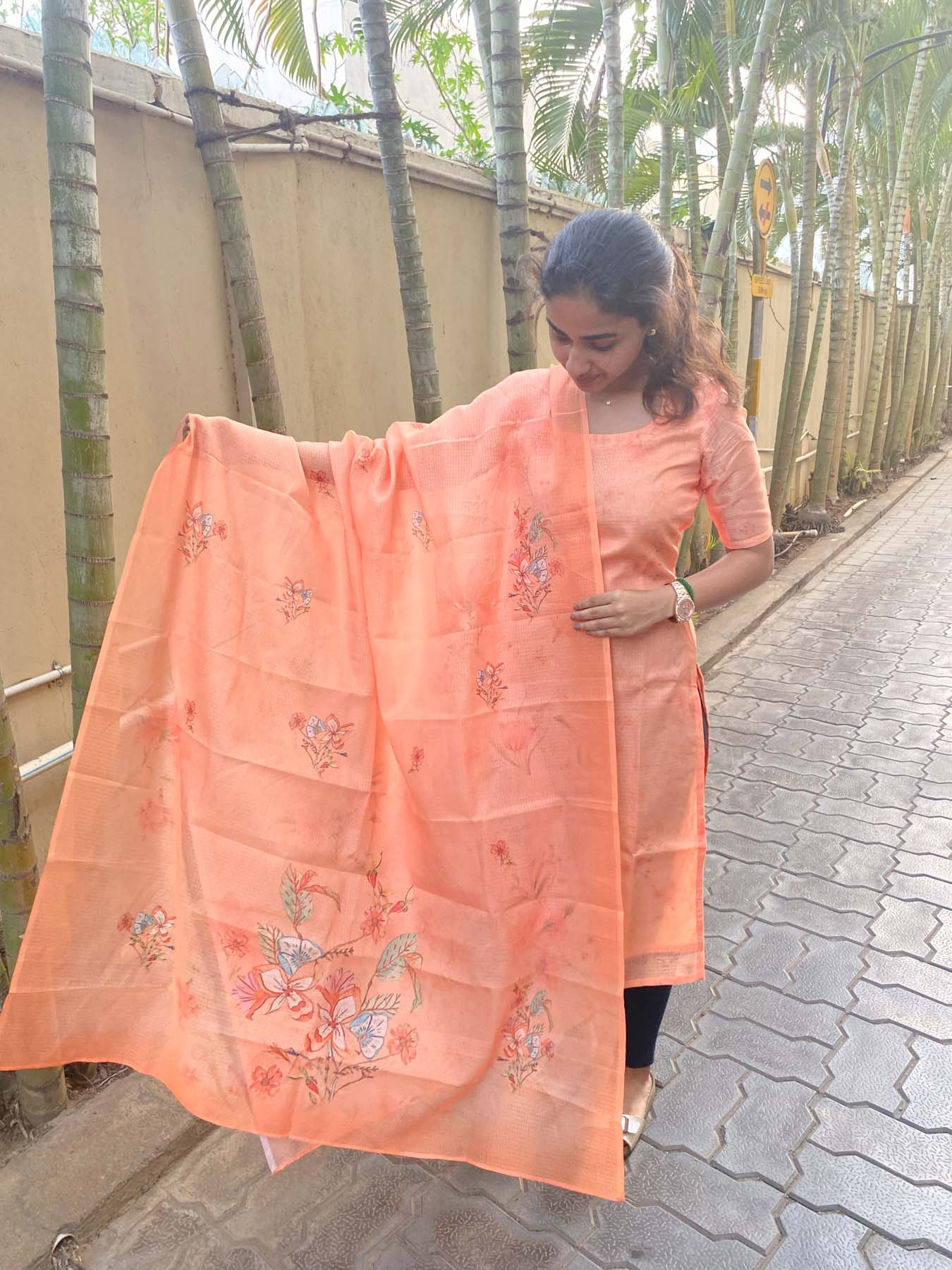 Elegant kota kurti with elbow sleeve