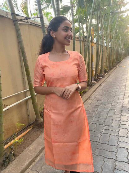 Elegant kota kurti with elbow sleeve