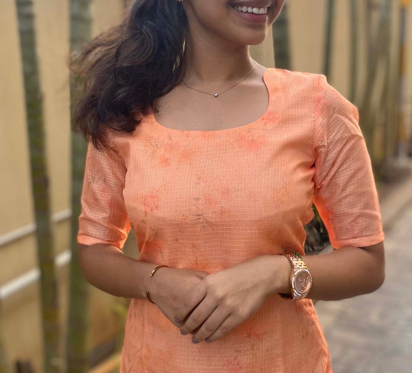 Elegant kota kurti with elbow sleeve