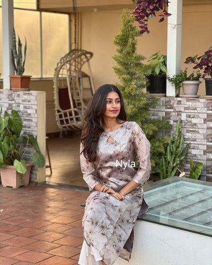 Elegant Kota Chanderi with 3/4th sleeves